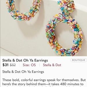 Stella and Dot BRAND NEW Oh Yeah earrings